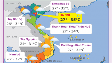  Dự báo thời tiết đêm 7/8 và ngày 8/8/2015