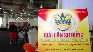  Hơn 20 đoàn tranh tài tại cuộc thi Lân Sư Rồng tranh cúp Crescent Mall lần II – 2016