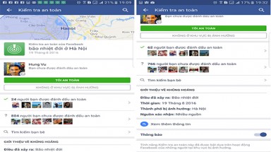  Facebook mở tính năng "tôi an toàn" sau bão ở Việt Nam