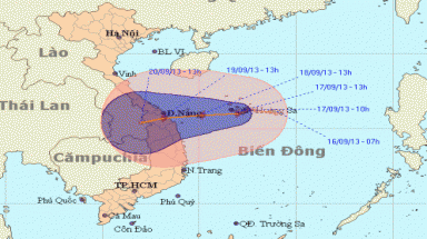  Bão số 8 có thể gây mưa tới 300 mm ở miền Trung