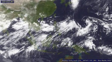  Xuất hiện áp thấp nhiệt đới trên biển Đông
