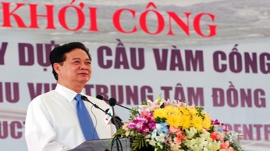  Thủ tướng phát lệnh khởi công cầu Vàm Cống, tỉnh Đồng Tháp