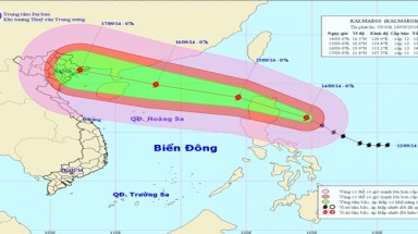  Bão Kalmaegi giật cấp 16, 17 khi vào Biển Đông