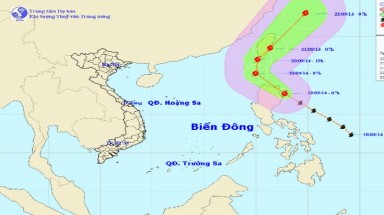  Thời tiết ngày 20/9: bão Fung – Wong di chuyển hướng ra phía ngoài Biển Đông