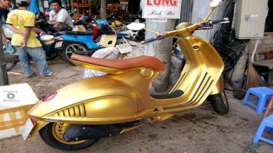  Xe tay ga đắt nhất Việt Nam được mạ vàng