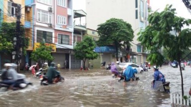   Mưa lớn gây ngập lụt trên diện rộng tại Hải Phòng