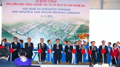   Khởi công dự án VSIP thứ 7 tại tỉnh Nghệ An   