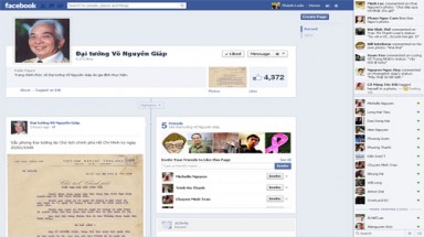  Gia đình lập trang Facebook chính thức về Đại tướng Võ Nguyên Giáp