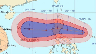  Bão mạnh cấp 11 sắp vào biển Đông