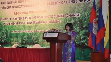  Hội thảo chia sẻ kinh nghiệm ứng phó với biến đổi khí hậu dựa vào hệ sinh thái