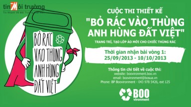  Cuộc thi thiết kế “Bỏ rác vào thùng – Anh hùng đất Việt”