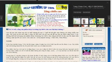 Không có “thần dược” tăng chiều cao