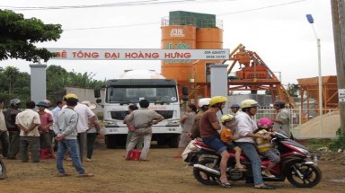   TP Pleiku: Gây ô nhiễm, công ty bê tông Đại Hoàng Hưng bị người dân “phong tỏa”