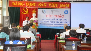  Hội thảo khoa học quốc tế Việt Đức “Tiêu chuẩn trong việc bảo vệ đất”