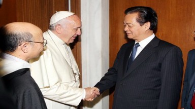   Thủ tướng Nguyễn Tấn Dũng hội kiến Giáo hoàng Francis
