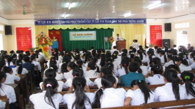   Ngôi trường dành cho con em đồng bào Khmer ở Sóc Trăng