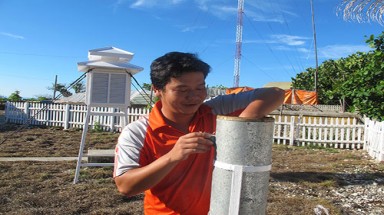   Đo mưa, đếm gió ở Trường Sa