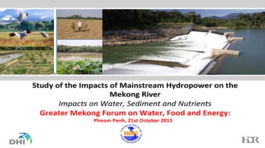   Một kết luận nguy hiểm về những con đập trên sông MeKong