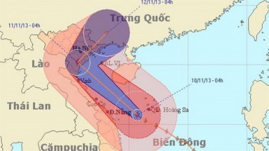  Bão Haiyan đổi hướng, tiến vào Thanh Hóa và Bắc bộ