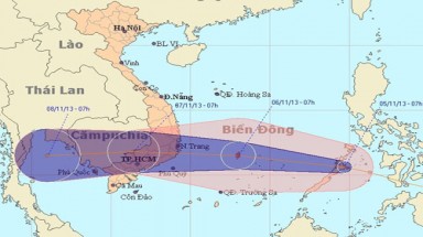 Bão số 13 sẽ đổ bộ vào miền Nam