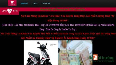  Cảnh báo website lừa người dùng trúng Air Blade Thái Lan