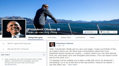   Tổng thống Obama tạo trang Facebook để đối thoại với dân