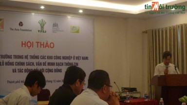  Hội thảo về Bảo vệ môi trường trong hệ thống các khu công nghiệp ở Việt Nam