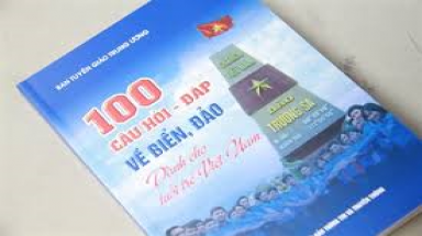   Sách mới:" 100 câu hỏi đáp về biển đảo dành cho tuổi trẻ Việt Nam"