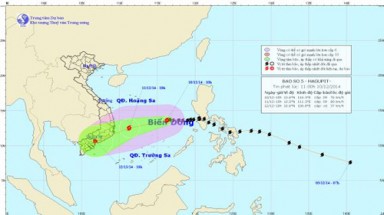 Trưa 11/12, bão số 5 cách bờ biển Khánh Hòa-Ninh Thuận khoảng 230 km