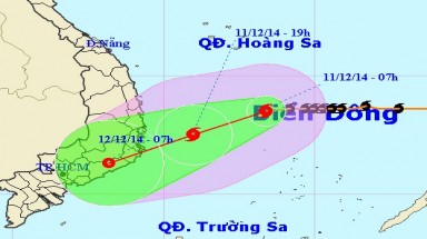  Đêm nay, bão Hagupit vào đất liền nước ta