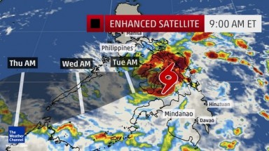  Bão Jangmi đang hoạt động trên khu vực miền Nam Philippin