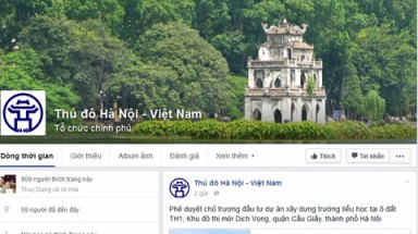  Hà Nội đưa thông tin lên facebook