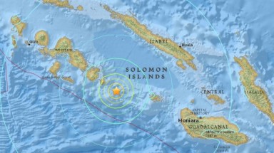   Động đất mạnh 6,7 độ richter ngoài khơi Solomon