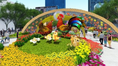   Đường hoa Nguyễn Huệ Tết Đinh Dậu 2017 như thế nào?