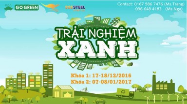  Trãi nghiệm xanh 2016- Mang người trẻ tới gần hơn với lối sống sinh thái
