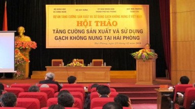  Hội thảo “Tăng cường sản xuất và sử dụng gạch không nung tại Hải Phòng”